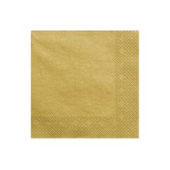 PartyDeco SP33-1-019ME Papierserviette Papier Gold 20 Stück(e)