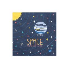PartyDeco SP33-57 Papierserviette Papier Blau, Mehrfarbig 20 Stück(e)