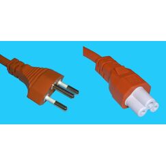 Diggelmann SPNBI-2OG Stromkabel Orange 2 m T12 C5-Koppler