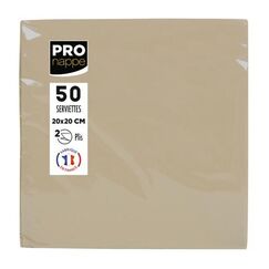 PRONAPPE SV622042I Papierserviette Papier Braun 50 Stück(e)
