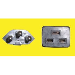 Diggelmann T23C19-2A Stromkabel Schwarz 2 m C19-Koppler, Farbe: Schwarz, Länge: 2 m