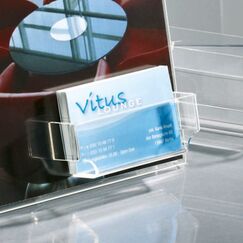Sigel TA230 Zeichenhalter und Informationsstand A4 Acryl Transparent