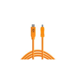 Tether Tools CUC2615-ORG USB Kabel USB 2.0 4,6 m USB C Mini-USB B 4,8 Gbit/s Orange