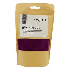Reslin UC-4006B-P500gr Runde Perle Glas Violett