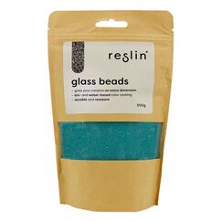 Reslin UC-5018B-P500gr Runde Perle Glas Türkis