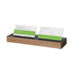 Sigel VA201 Visitenkartenhalter Acryl, Holz Braun