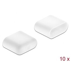 DeLOCK Staubschutz für USB Type-C Stecker 10 Stück weiß