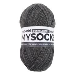 myBoshi Merino Garn, Farbe: Dunkelgrau