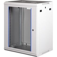 Wirewin WCAB PS3 600X450X12U Rack 12U Wandmontiertes Regal Hellgrau, Farbe: Hellgrau