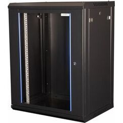 Wirewin WCAB PS3 600X450X12U B FP Rack 12U Wandmontiertes Regal Schwarz