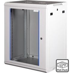 Wirewin WCAB PS3 600X450X12U FP Rack 12U Wandmontiertes Regal Hellgrau
