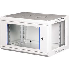 Wirewin WCAB PS3 600X450X6U Rack 6U Wandmontiertes Regal Hellgrau, Farbe: Hellgrau