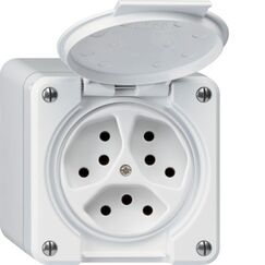 Hager WH36640300Q Steckdose T13 Weiß