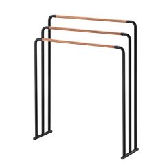 Yamazaki YA07468 Handtuchhalter & -ring Bodenstehend Schwarz, Holz