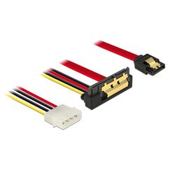 DeLOCK 85231 SATA-Kabel 0,3 m SATA 7-pin + Molex (4-pin) SATA 22-pin Schwarz
