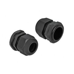 DeLOCK Kabelverschraubung PG21 10 Stück schwarz