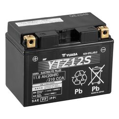 Yuasa YTZ12S Fahrzeugbatterie AGM (Absorbierende Glasmatte) 11,6 Ah 12 V 210 A Motorrad