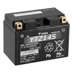 Yuasa YTZ14S Fahrzeugbatterie AGM (Absorbierende Glasmatte) 11,8 Ah 12 V 230 A Motorrad