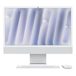Apple iMac Apple M M4 59,7 cm (23.5") 4480 x 2520 Pixel All-in-One-PC 16 GB 512 GB SSD macOS Sequoia Wi-Fi 6E (802.11ax) Silber