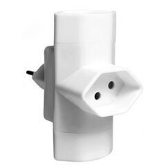 M. Schönenberger 06.480.WS Netzstecker-Adapter Universal Weiß