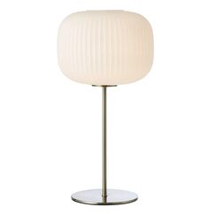 Markslöjd Sober Tischleuchte E27 40 W LED Nickel, Weiß