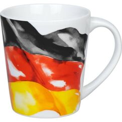 Könitz Porzellan 11 1 134 2858 Tasse Schwarz, Rot, Weiß, Gelb Universal 1 Stück(e), Farbe: Schwarz, Rot, Weiß, Gelb