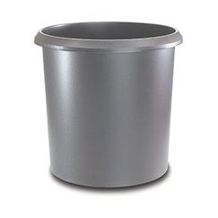 Laufer 26503 Mülleimer 18 l Rund Grau