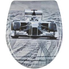 Diaqua Racing Harter Toilettensitz Metall, Kunststoff, Thermoset Gemischte Farben, Weiß