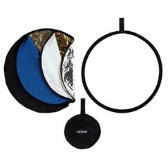 Dörr 372602 Fotostudio-Reflektor Rund Schwarz, Blau, Gold, Silber, Weiß, Gelb