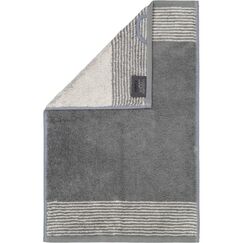 Cawö Gästetuch Two Tone 30 x 50 cm, Schiefer