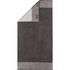 Cawö Duschtuch Two-Tone basalt , 80 x 150