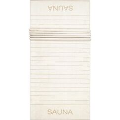 Cawö Saunatuch Balance Doubleface 100% Baumwolle, 80x200cm, Natur