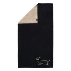 Cawö Duschtuch WE Love Dogs Companion, 80 x 150 cm, Schwarz