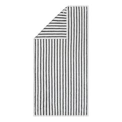 Cawö Handtuch Black&White schwarz  50 x 100