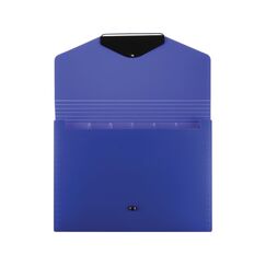 Buroline Fächermappe A4 663299 blau 6-teilig