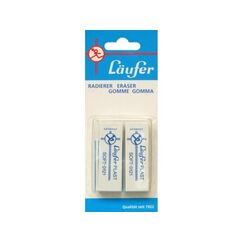 Laufer 69806 Radierer Kunststoff Weiß 2 Stück(e)