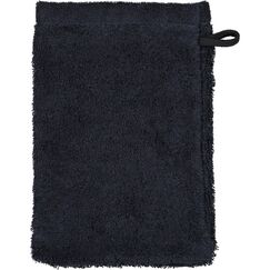 Cawö Waschhandschuh Lifestyle schwarz 16 x 22