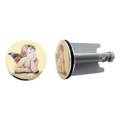 Diaqua Angel Ablaufstopfen Pop-up-Abflussstopfen Grau Kunststoff, Messing