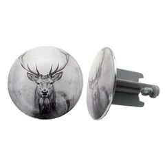 Diaqua Deer Ablaufstopfen Pop-up-Abflussstopfen Grau Kunststoff, Messing