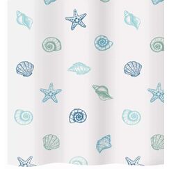 Diaqua Mare Duschvorhang Öse Kunststoff, Polyester, Polypropylen (PP) Blau, Grün, Weiß