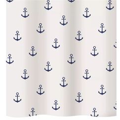 Diaqua Anchor Duschvorhang Ring Polyester Blau, Weiß