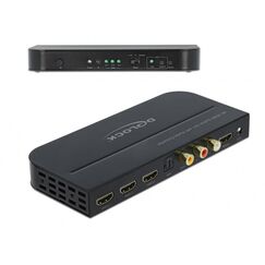 DeLOCK HDMI Switch 3 x HDMI in zu 1 x HDMI out 4K 60 Hz mit Audio Extraktor