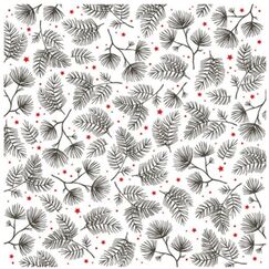 Braun + Company Xmas Twigs anthra Papier Schwarz, Weiß 20 Stück(e)