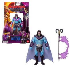 Masters of the Universe Skeletor-Funktionsfigur mit Havoc-Stab-Attacke, ca. 14 cm großes Spielzeug mit Dreh- und Loslass-Action