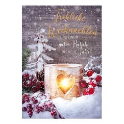 ABC 18105 Gruß-/Beileidskarte Standard-Grußkarte Weihnachten 5 Stück(e)