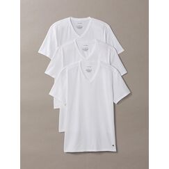 Calvin Klein LV00NB4186100 T-Shirt V-Ausschnitt Kurzärmel Baumwolle, Polyester, Elastan