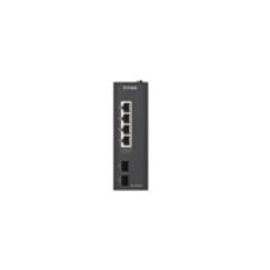 D-Link 6-Port Gigabit Industrial Unmanaged Switch. 4 x 100/1000 Rj45 + 2 x 100/1000M SFP