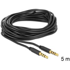 DeLOCK 83438 Audio-Kabel 5 m 3.5mm Schwarz