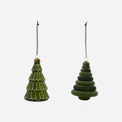 House Doctor 900001921 Christbaumschmuck Weihnachtsbaumschmuck Grün