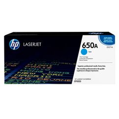 HP 650A Cyan Original LaserJet Tonerkartusche